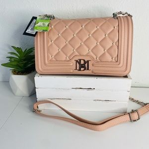 Crossbody pink-beige bag